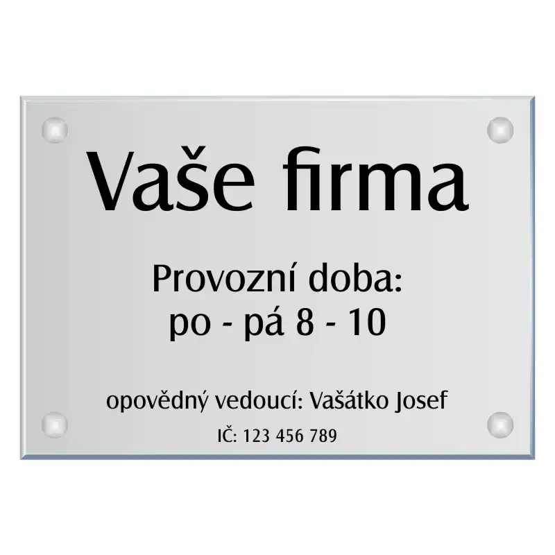 Označení firmy, A5, typ 15